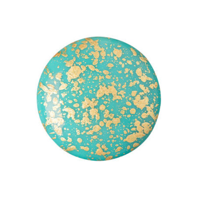 Cabochon par Puca® 18mm Turquoise Splash 63130/94401 | Czech Glass