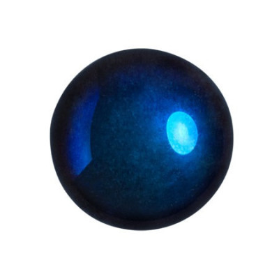 Glass Cabochon par Puca® 18mm Full Azzuro 23980-22200 | Czech Beads