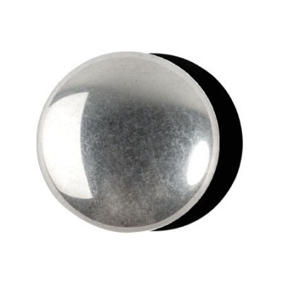 Cabochon par Puca® 18mm Jet Silver 23980-27001 | Glass Beads