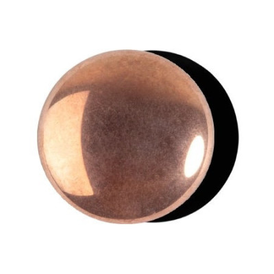 18mm Cabochon par Puca® Jet Capri Gold 27101 | Czech Glass Beads