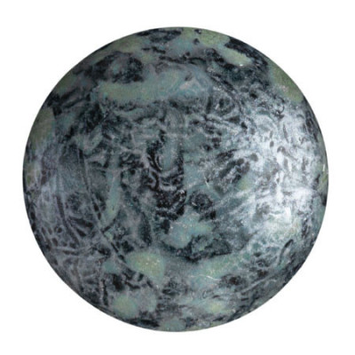 Cabochon par Puca® 25mm Old Silver Spotted 23980/65321 | Czech Glass