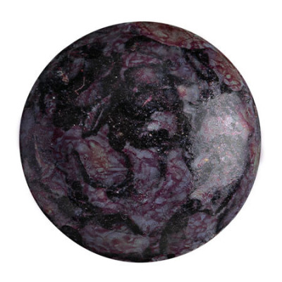 Cabochon par Puca 25mm Metallic Mat Violet 23980/65327 | Glass Focal
