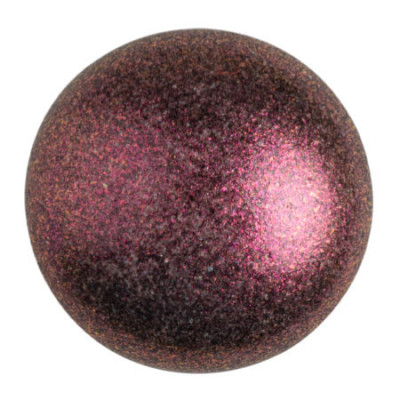 Glass Cabochon par Puca 25mm Metallic Dark Violet 94108 | Puca Beads