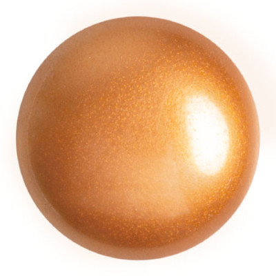 Cabochon par Puca 25mm Gold Pearl 02010/11016 | Czech Glass