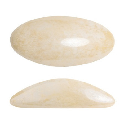 Athos® par Puca® 20x10mm Opaque Beige Ceramic 14413 | Glass Beads