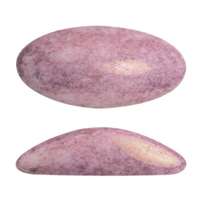 Athos par Puca 20x10mm Rose Ceramic Look 14494 | Czech Glass