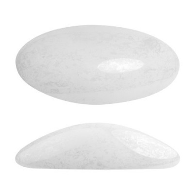 Athos® par Puca® Holeless Glass Bead 20x10mm White 14400