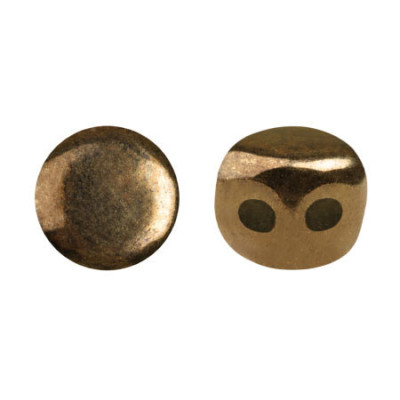 Kalos® par Puca® 4x3mm Dark Gold Bronze 23980/14485 | Czech Beads