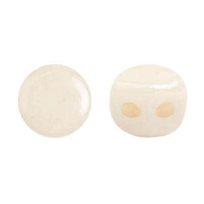 Kalos® par Puca® 4x3mm Opaque Beige Ceramic Look 14413 | Glass Beads