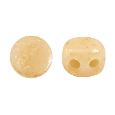 Kalos par Puca Beads 4x3mm Frost Camel Splash 19400/94401