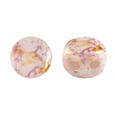 Kalos par Puca 4x3mm Rose Gold Ceramic 03000/15695 | Czech Beads