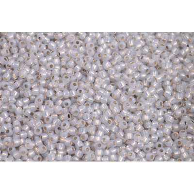 TOHO Round 11/0 Silver Lined Grey Opal 2101 | Japanese Seed Beads