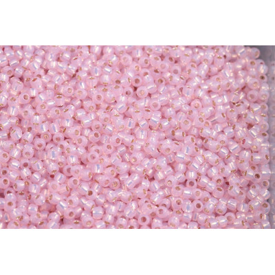TOHO Round 11/0 Silver Lined Light Pink Opal 2120 | Seed Beads