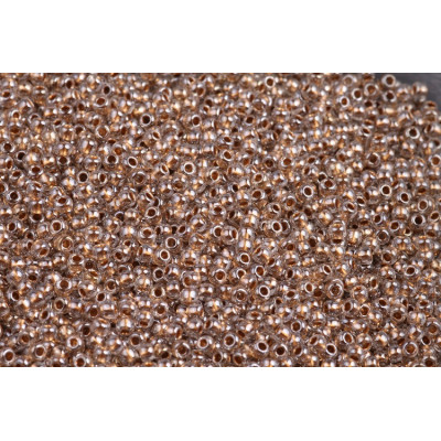 TOHO Round 11/0 Seed Beads Gilt Lined Crystal 989 | Japanese Glass