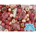 TOHO Mix 485 Kokoro Mauve/Gold 3217 | Japanese Seed Beads 10g