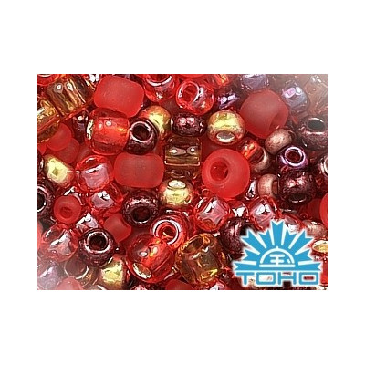 TOHO Seed Beads Mix No. 486 Red Mix 3208 | 10g Japanese Glass