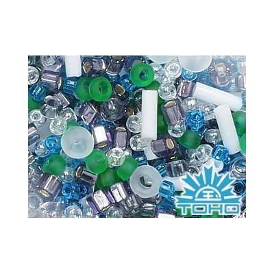 TOHO Mix Fuji White Green Blue Purple 3229 | Japanese Seed Beads