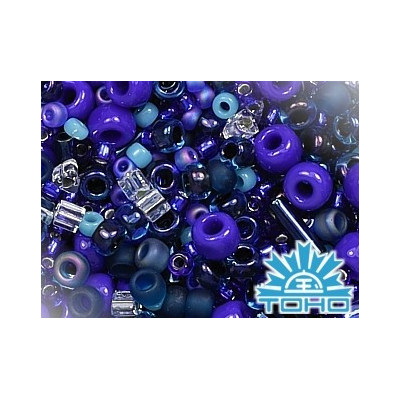 TOHO Mix 3224 Mahou Blue & Violet Japanese Seed Beads 10g