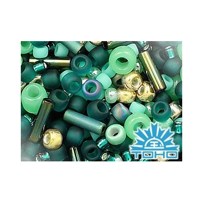 TOHO Seed Bead Mix Tatsu-Teal 3222 | Japanese Glass Beads