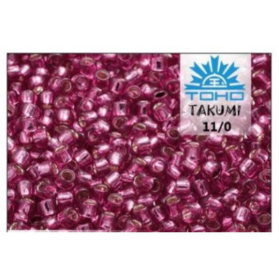 TOHO Takumi 11/0 Silver-lined Mauve 2218 | Japanese Seed Beads