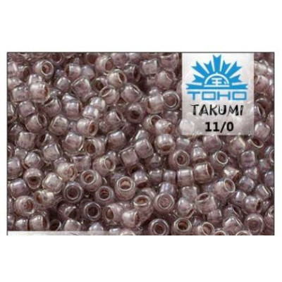 TOHO Takumi 11/0 Crystal/Lavender Lined 353 | Japanese Seed Beads