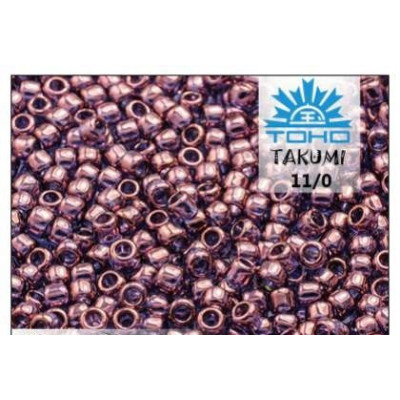 TOHO Takumi 11/0 Gold-Lustered Amethyst 201 | Japanese Seed Beads