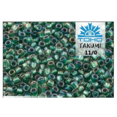 TOHO Takumi 11/0 Rainbow Crystal Teal Lined 264 | Japanese Beads