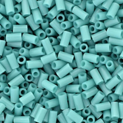 TOHO Bugle Beads 3mm Opaque Turquoise 55 | Japanese Glass Beads