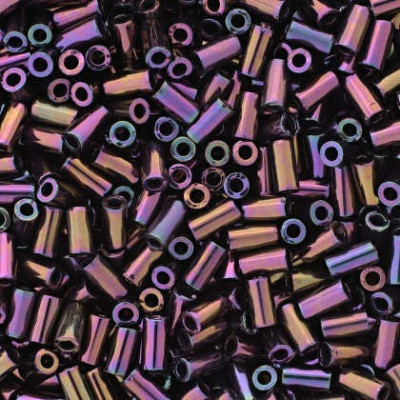 TOHO Bugles 3mm Metallic Iris Purple 85 | Japanese Glass Beads