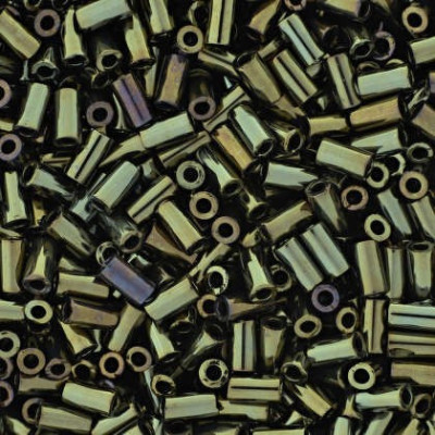 TOHO Bugles 3mm Metallic Iris Brown 83 | Japanese Glass Beads