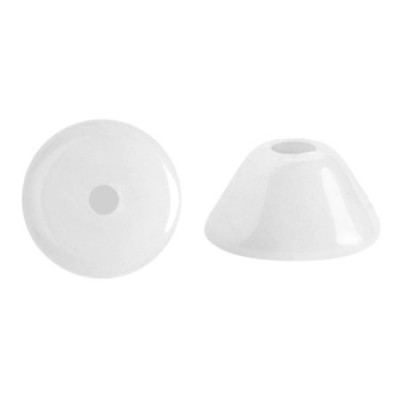 Konos® par Puca® 2x4mm Opaque White 03000-14400 | Czech Glass