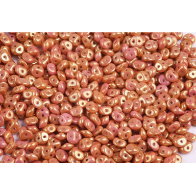 Es-o® Bead N. 49 WHITE ALABASTER RED LUSTER