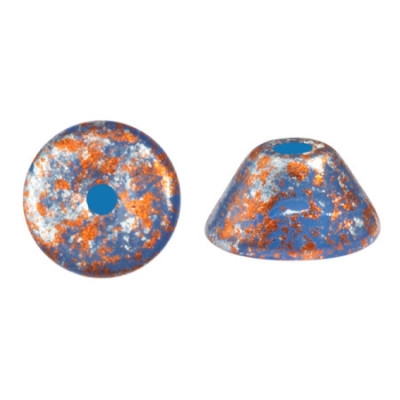 Konos® par Puca® 2x4mm Frost Blue Lagoon Tweedy 45703 | Glass Beads