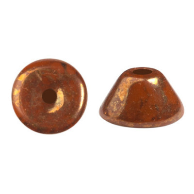 Konos par Puca 2x4mm Frost Caramel Bronze 15496 | Czech Beads