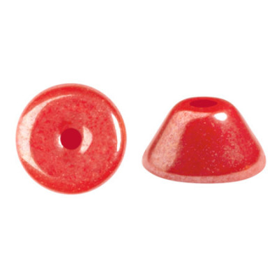 Konos® par Puca® 2x4mm Frost Cherry Luster 98419-14400 | Czech Beads