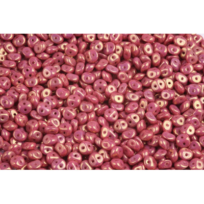 Es-o® Bead N. 52 WHITE ALABASTER PURPLE LUSTER