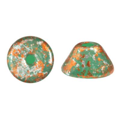 Konos® par Puca® 2x4mm Frost Jade Tweedy 58430-45703 | Glass Beads