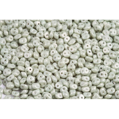 Es-o® Bead N. 55 WHITE ALABASTER GREEN LUSTER