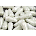 Drop Beads 20x9 N. 1755 WHITE ALABASTER green luster 