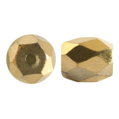 Baros par Puca 5x6mm Full Dorado 26440 | Gold Czech Glass Beads