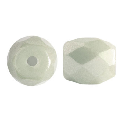 Baros par Puca 5x6mm Light Green Ceramic Look 14457 | Glass Beads