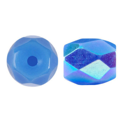 Baros par Puca 5x6mm Frost Blue Lagoon AB 68410-28701 | Czech Beads