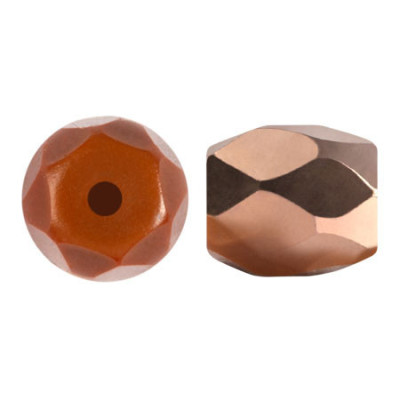 Baros par Puca 5x6mm Frost Caramel Capri Gold 19460-27101 | Beads