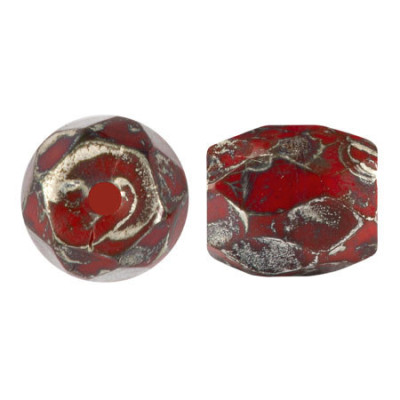 Baros par Puca No. 42 Frost Cherry Picasso 98419-65400 | Glass Beads