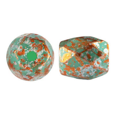 Baros par Puca 5x6mm Frost Jade Tweedy 58430-45703 | Czech Beads