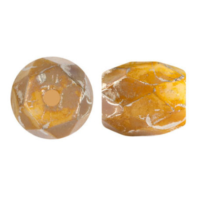 Baros par Puca 5x6mm Mustard Picasso 78420-65400 | Czech Glass
