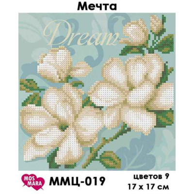 Embroidery beads canvas-To dream-N.108 17 x 17 