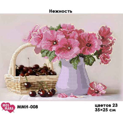 Embroidery beads canvas-Trees and flowers-N.127 35 x 25 