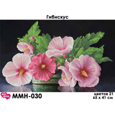 Embroidery beads canvas-Hibiscus-N.133 65 x 41 