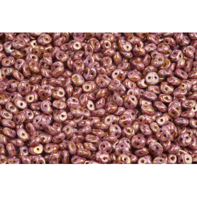 Es-o® Bead N. 99 White Alabaster, Pink Terracotta